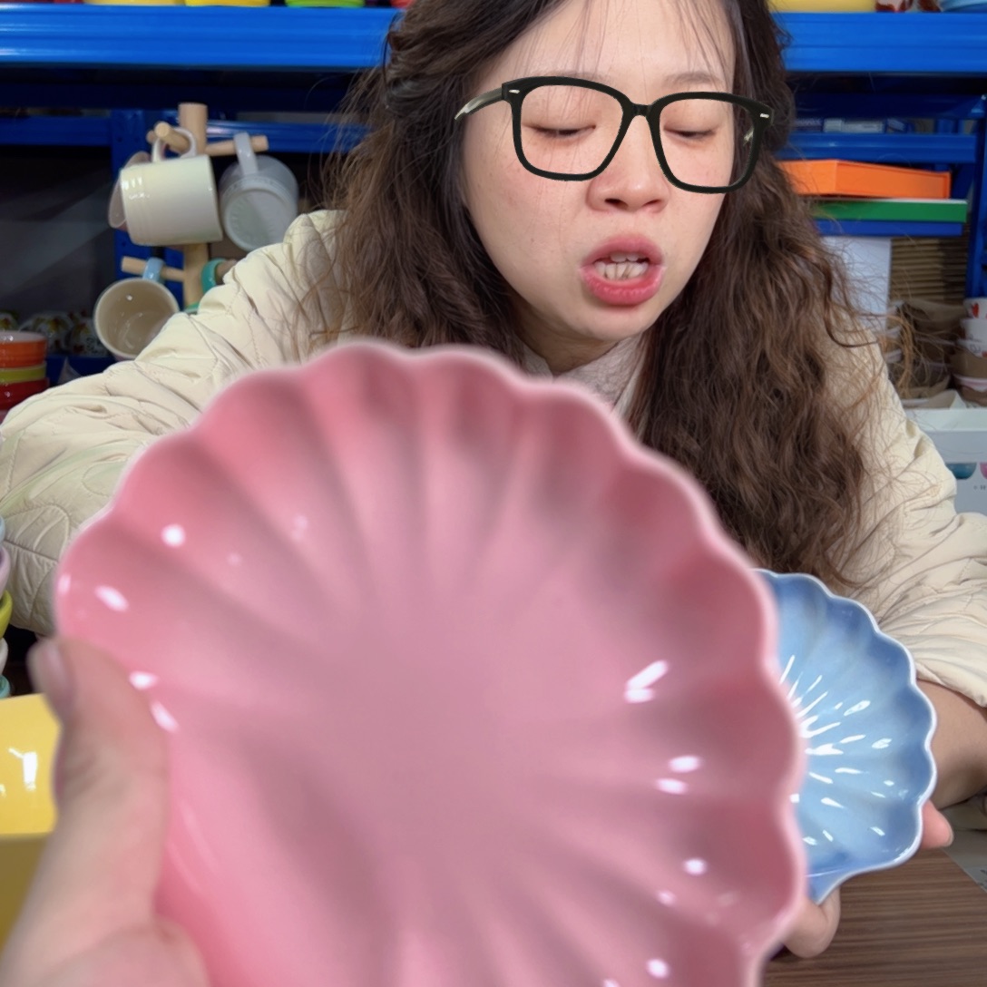 陶瓷粉色中号贝壳