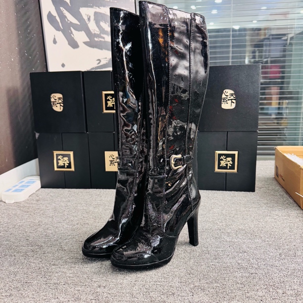 95新 FENDI/芬迪 芬迪漆皮长靴36码ysc2889