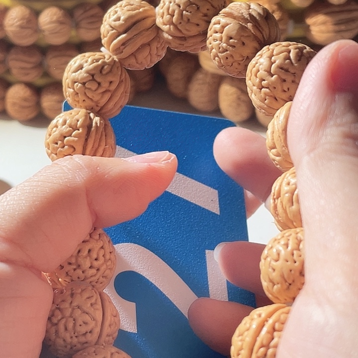 鸿***顺桃核吊坠桃核手串绣球27