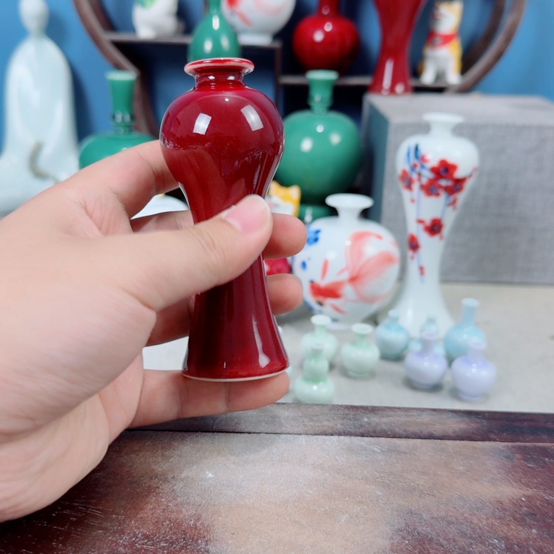 陶瓷手工小花器摆件