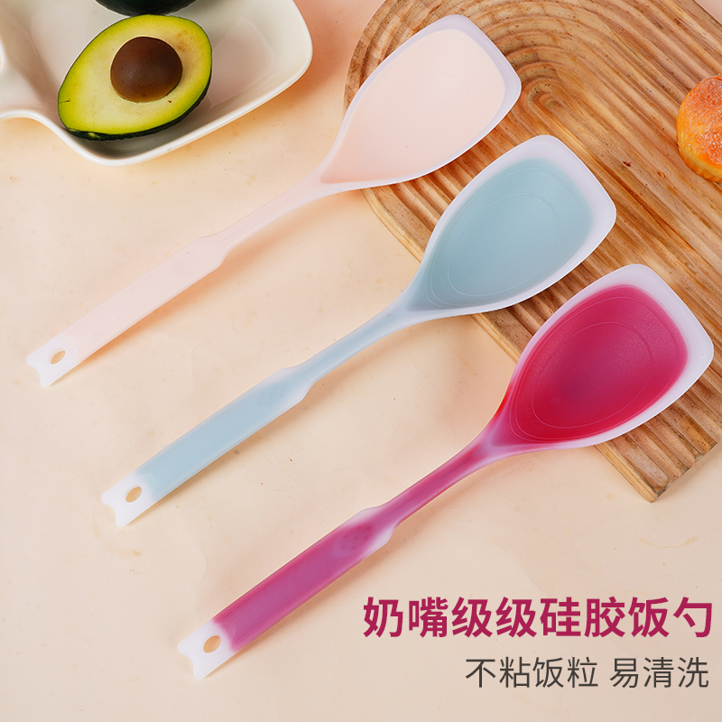 多功能硅胶铲勺家用不粘锅专用炒菜锅铲耐高温防烫厨房烹饪勺