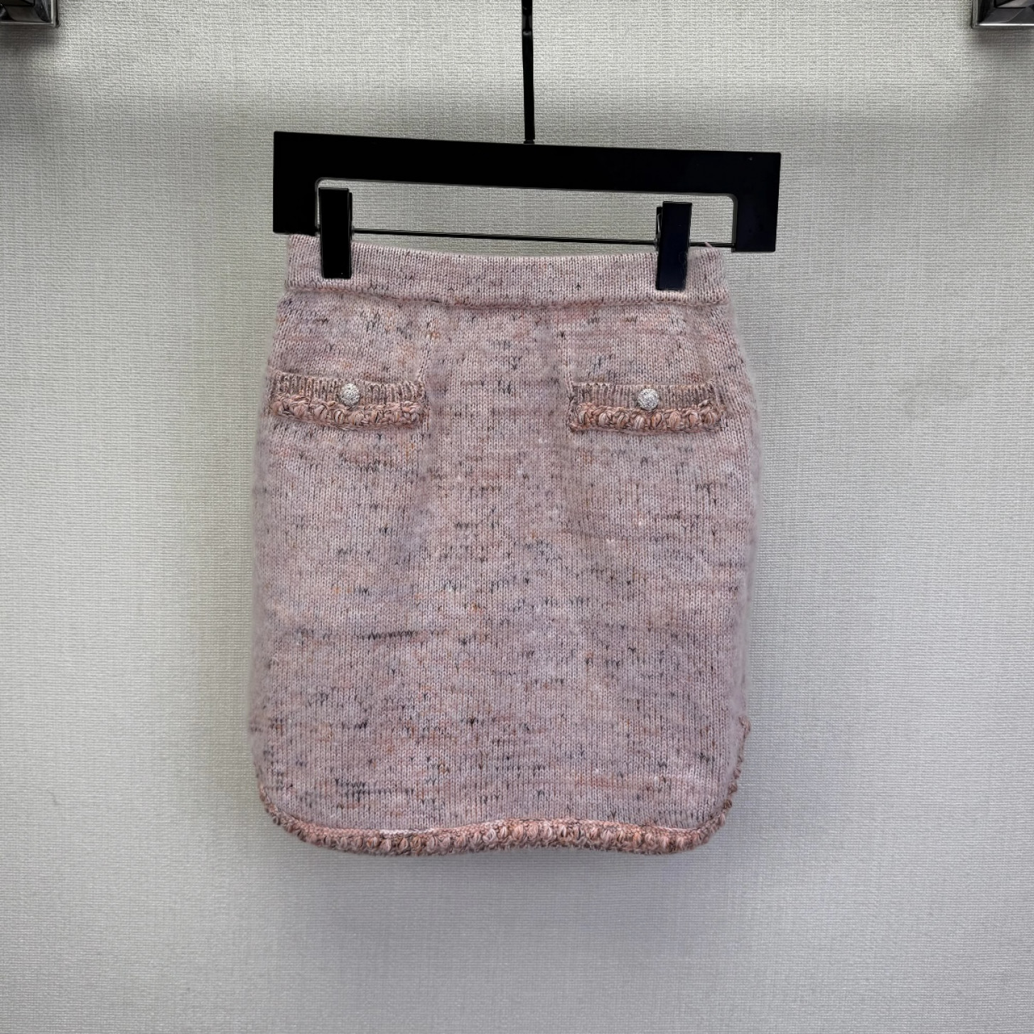 「长芯」秋季新品25嫩粉色百搭直筒针织半裙YZ25W08071