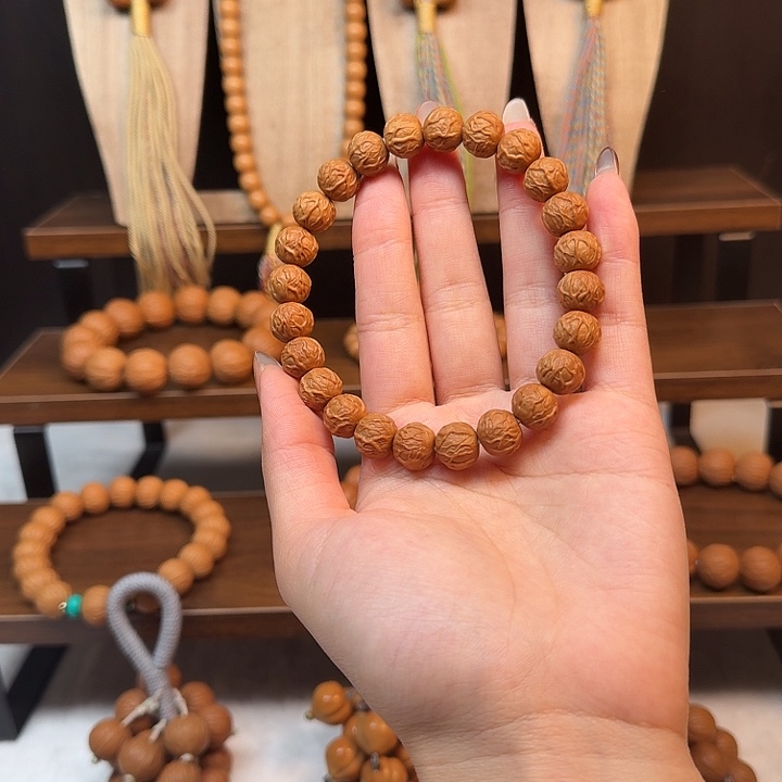 猴头核桃手串无泡药无染色