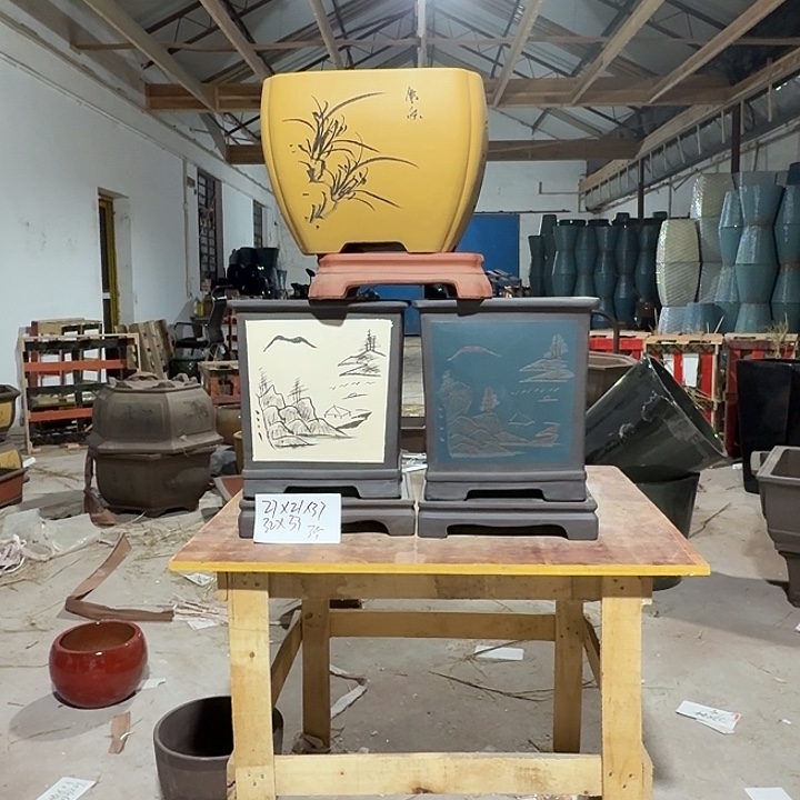 紫砂花盆紫砂花盆