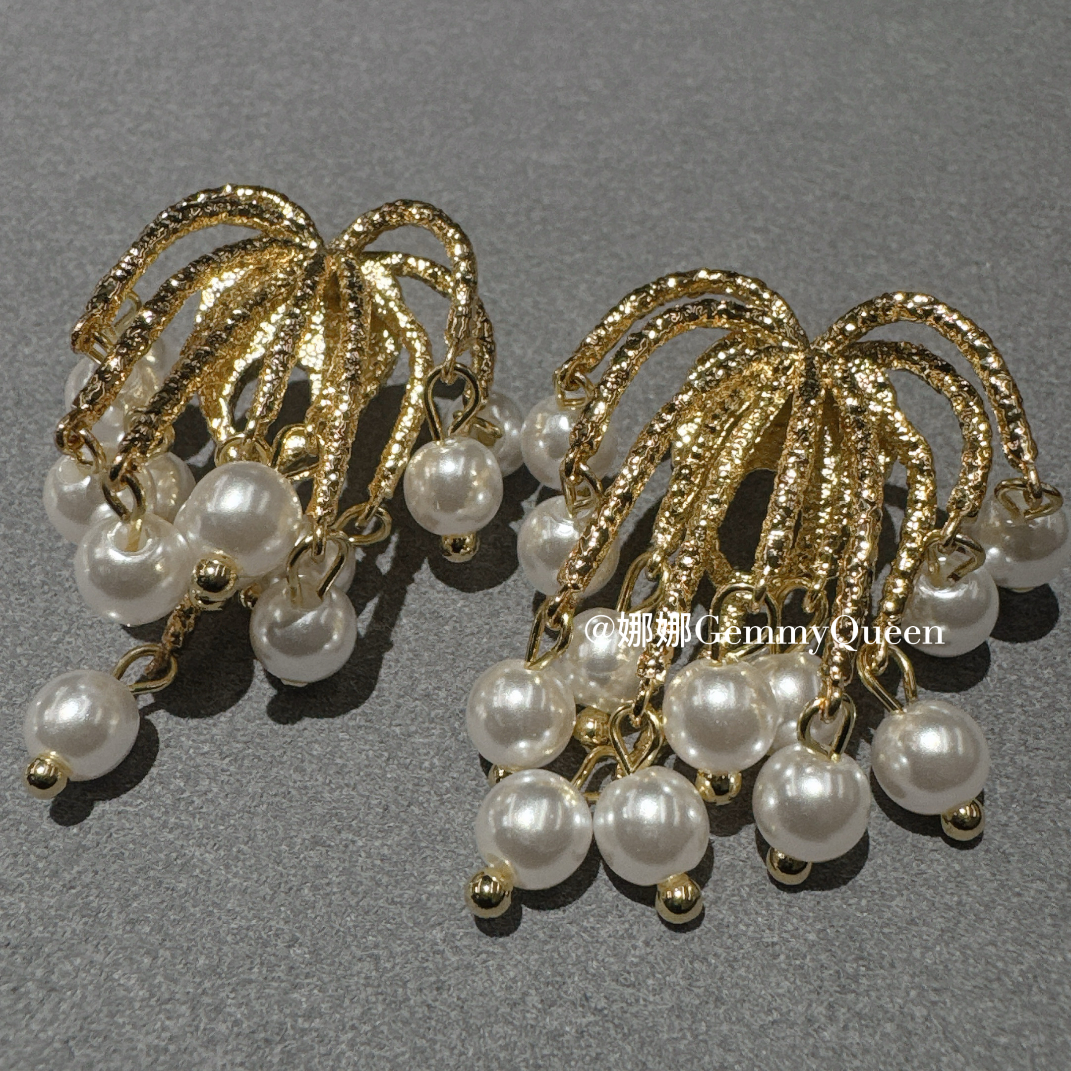 铜合金仿珍珠耳饰 娜娜GemmyQueen耳环GQ10741