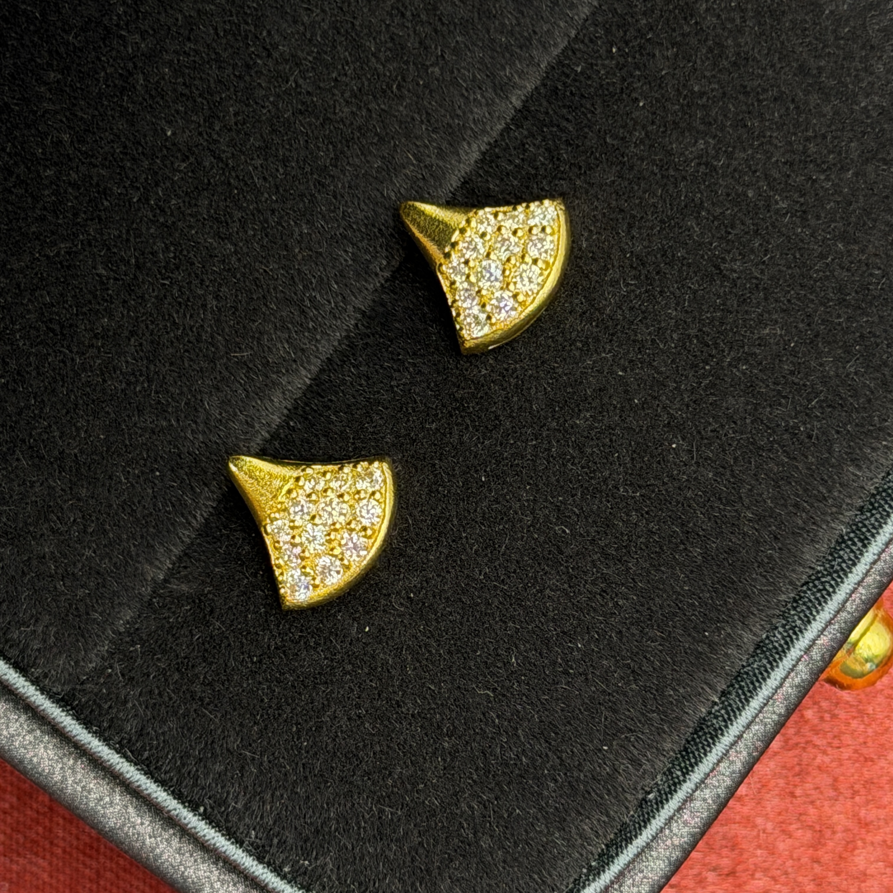 黄金足金999【】镶嵌款耳环黄金首饰