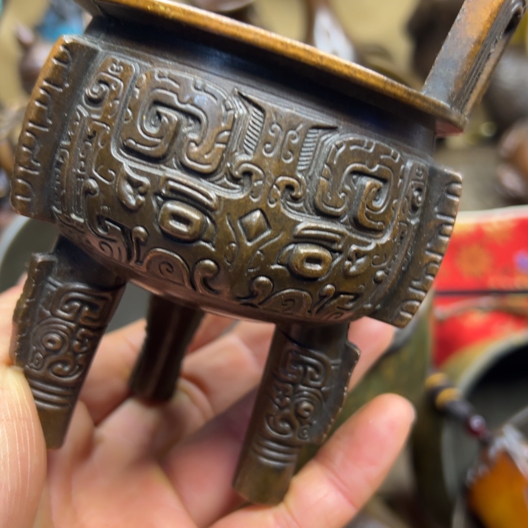 铜摆件欢迎欢迎你