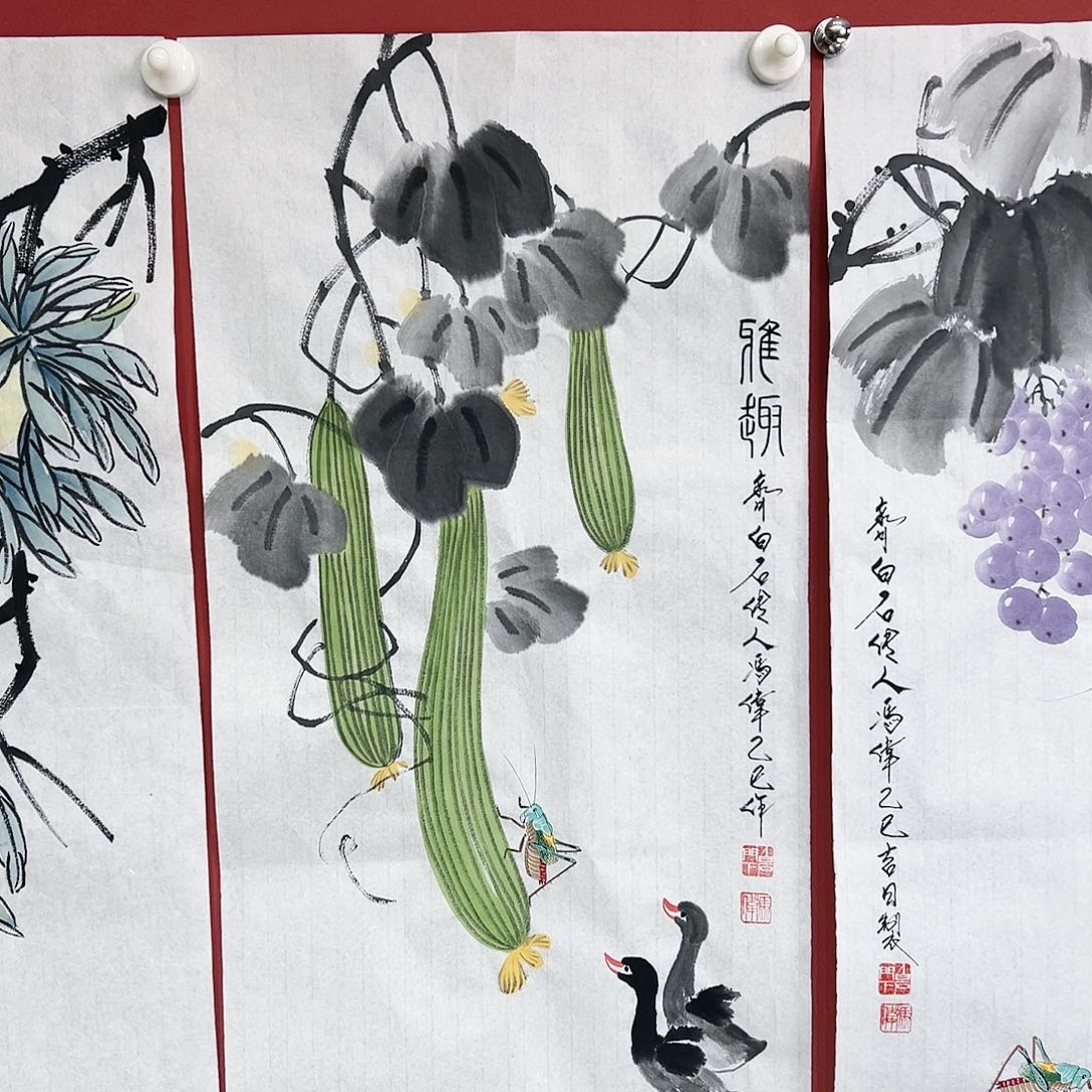 国画冯伟老师亲笔手绘国画作品慧