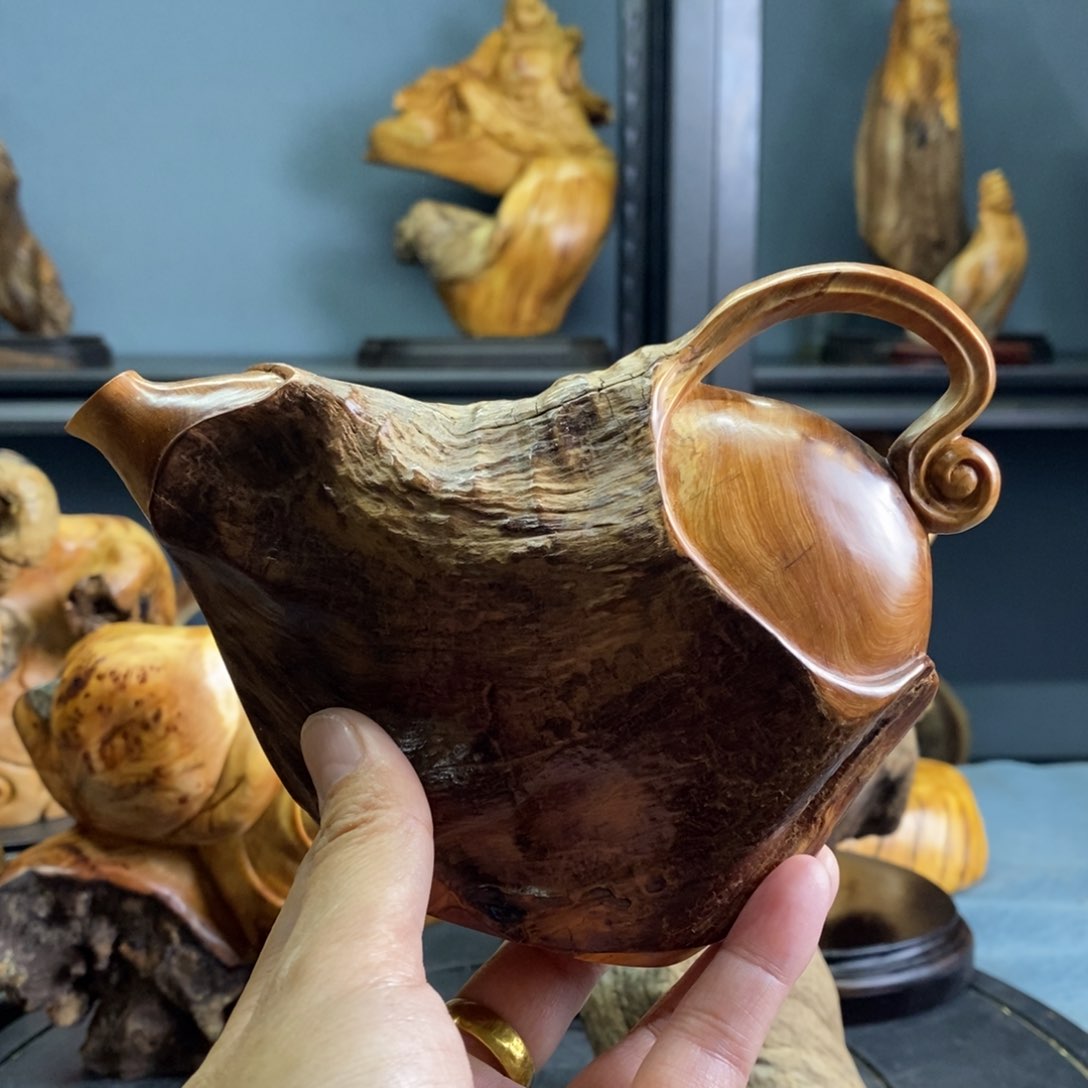 柏木（崖柏）牧*人精品工艺品