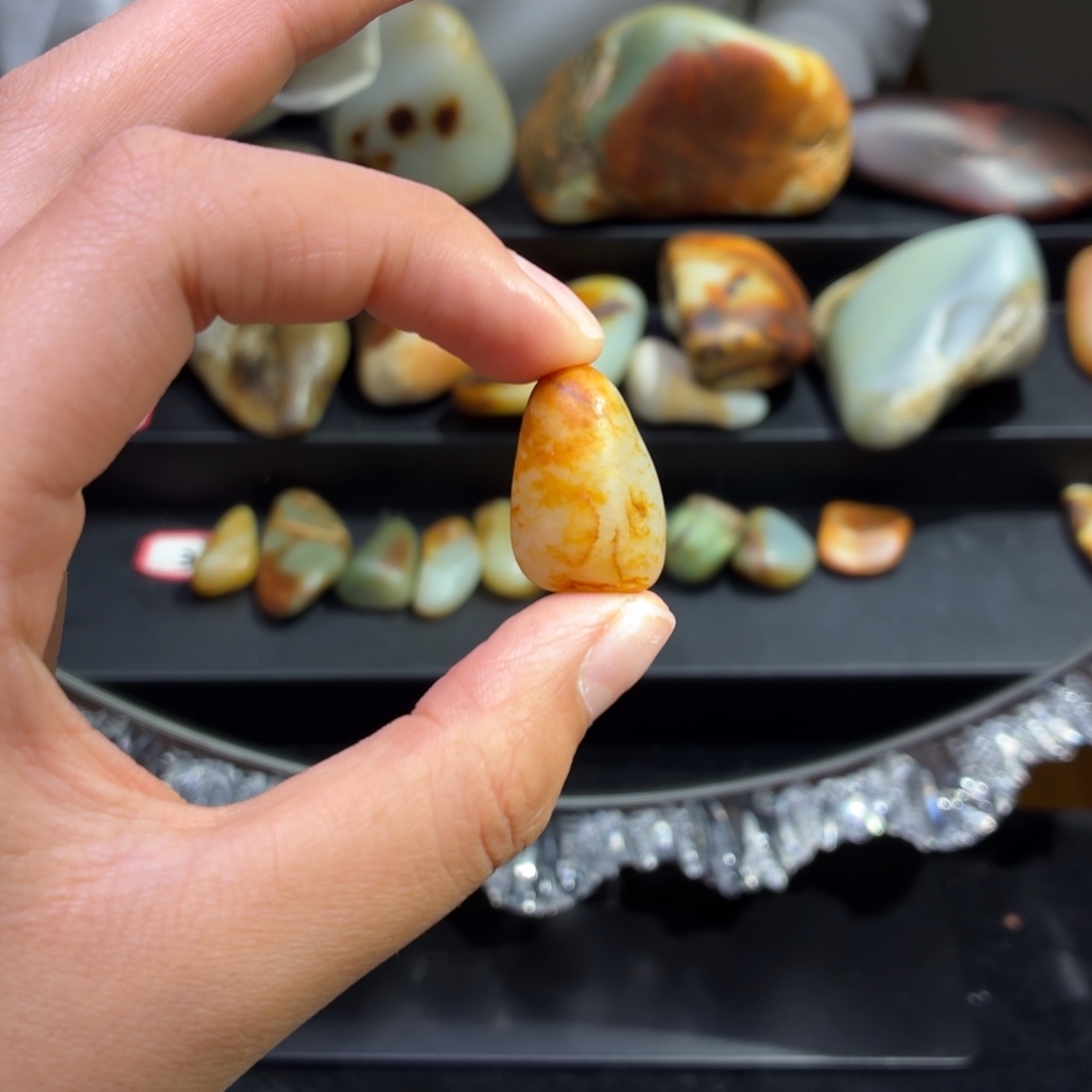 和田玉未镶嵌挂件7.5