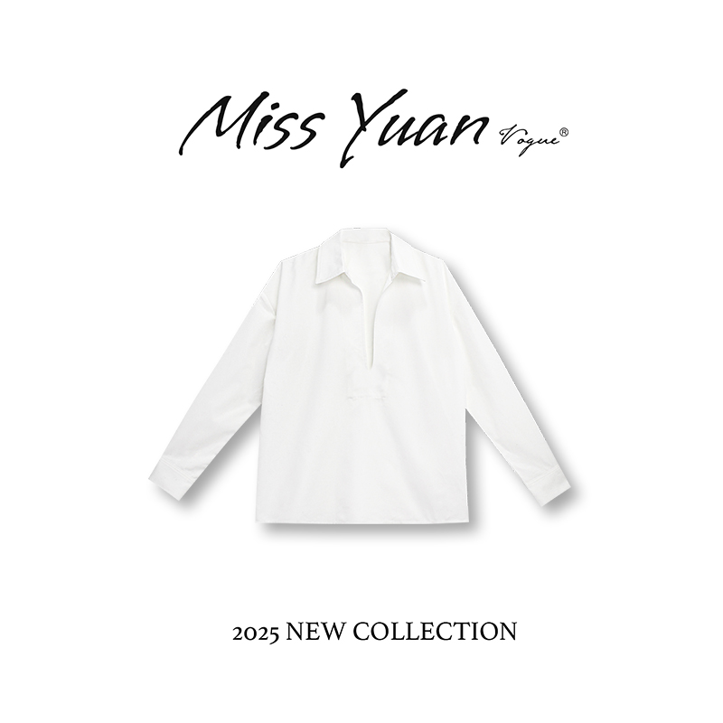 M.Y媛总 2025春季新款简约长袖T恤小众设计轻奢打底衫上衣1LY950