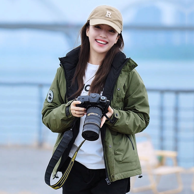 男女同款冬季羽绒服情侣短款加厚保暖拉链连帽休闲运动外套917