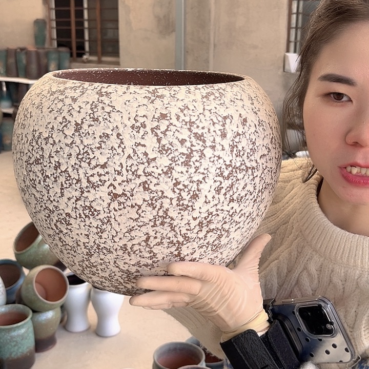 正品口24高27花盆……