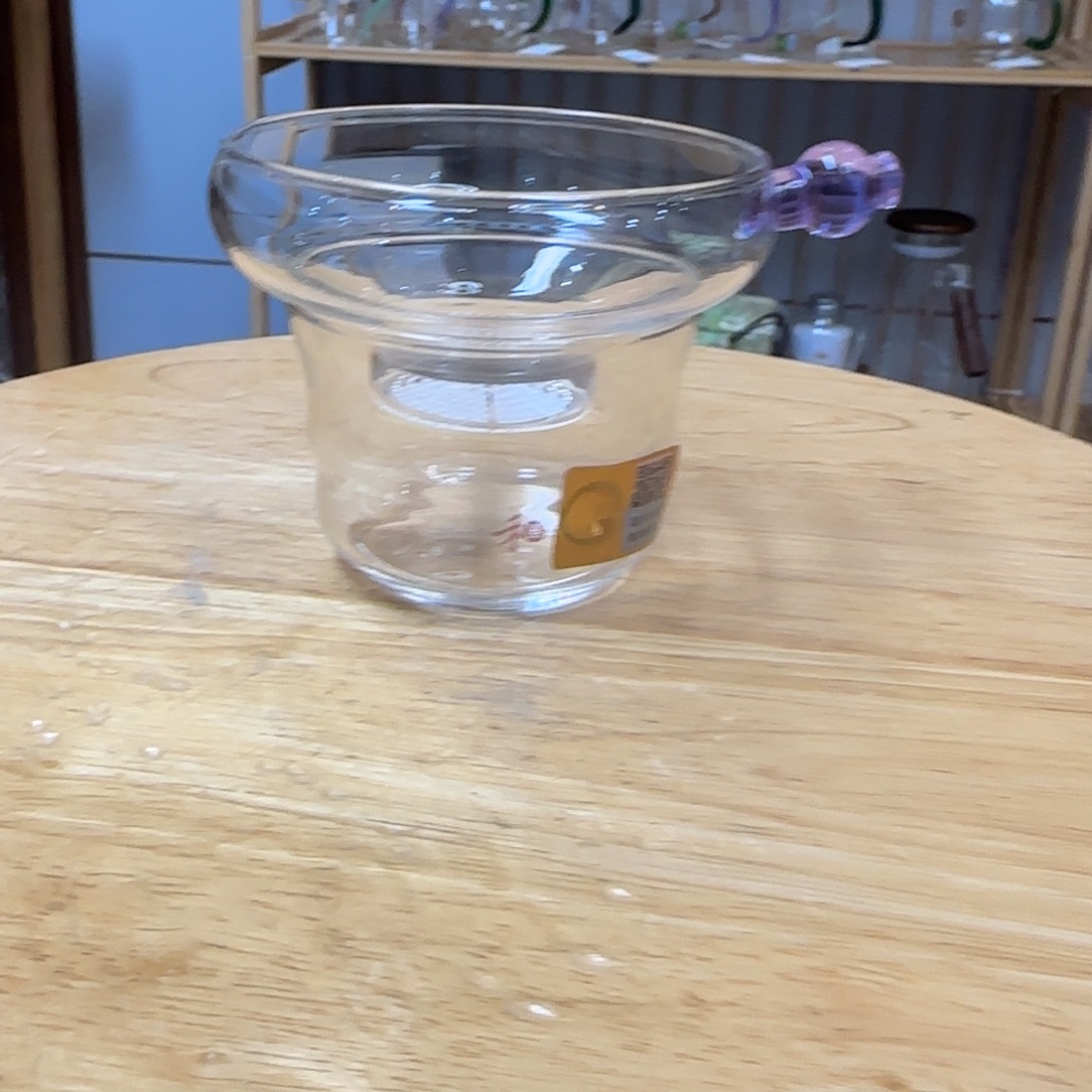 禾器奉珠激光茶漏浅紫色