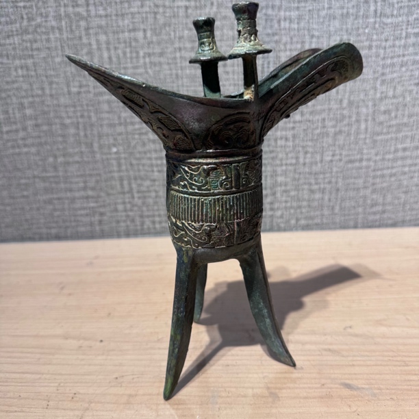 仿西周父辛爵杯，古代饮酒器，仿古青铜器