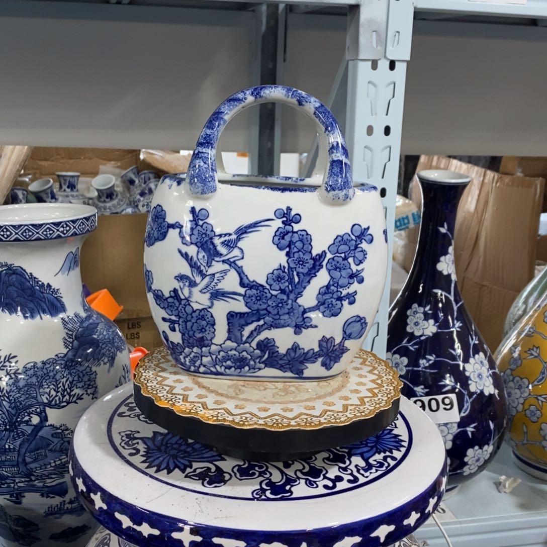 【闪购商品】摆件手提包花瓶摆件花瓶