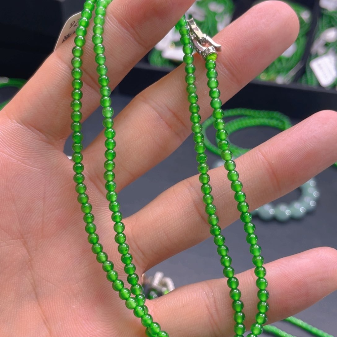 翡翠未镶嵌项链天然翡翠