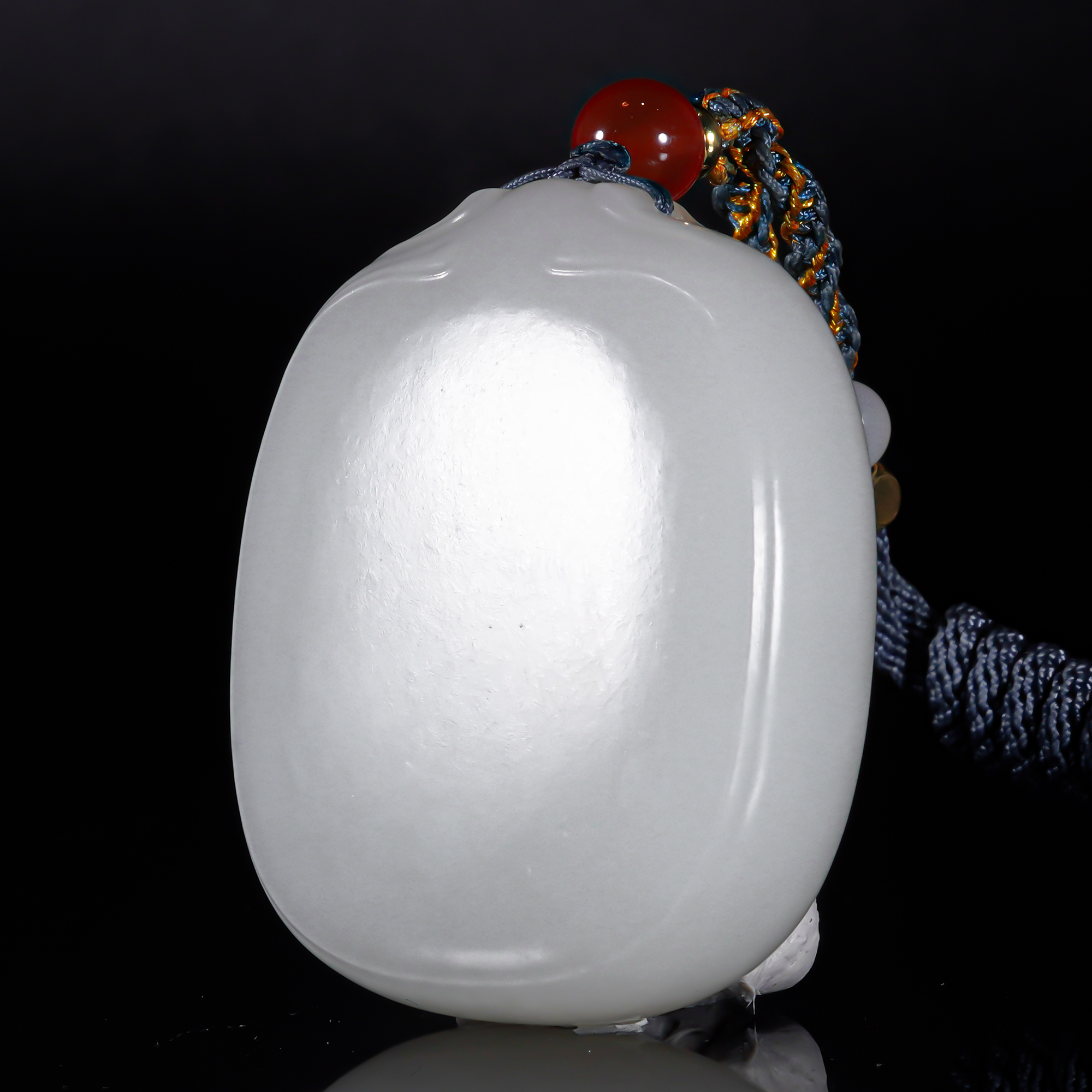 LOT.101和田羊脂白玉平安无事佩/X1750