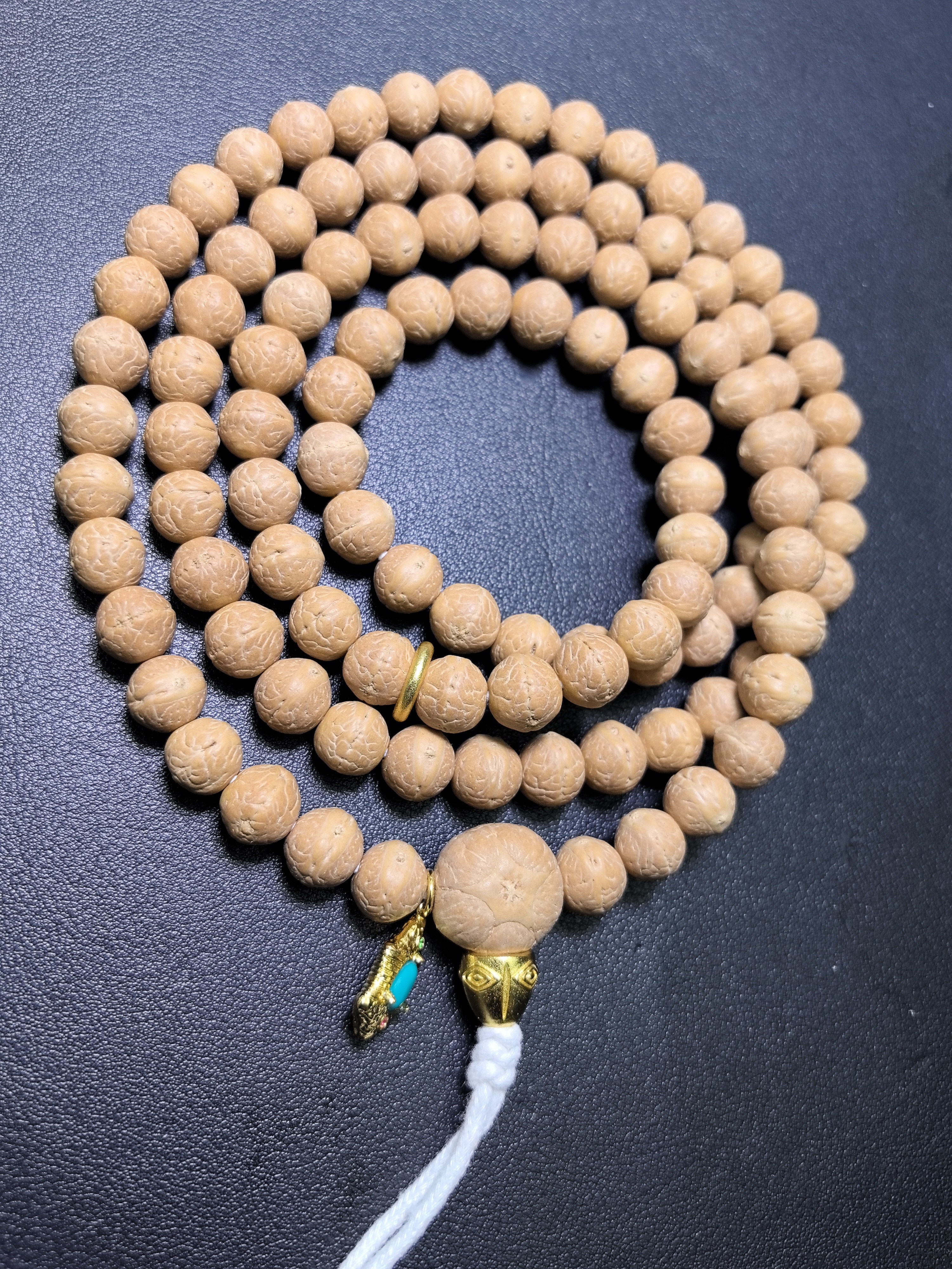 盖世尼纯实心泊尔凤眼菩提念珠108