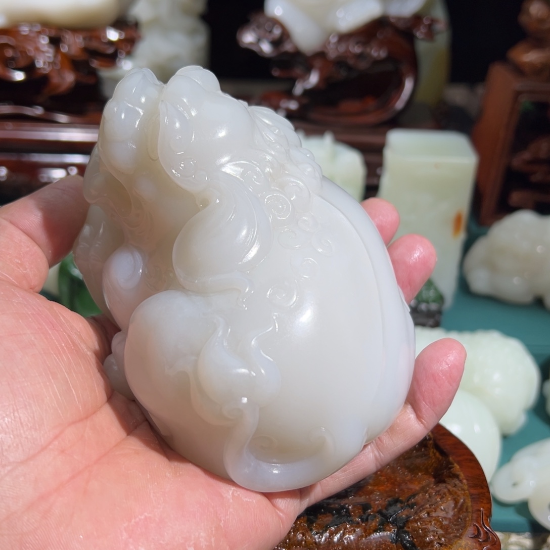 幻***尘和田玉未镶嵌挂件