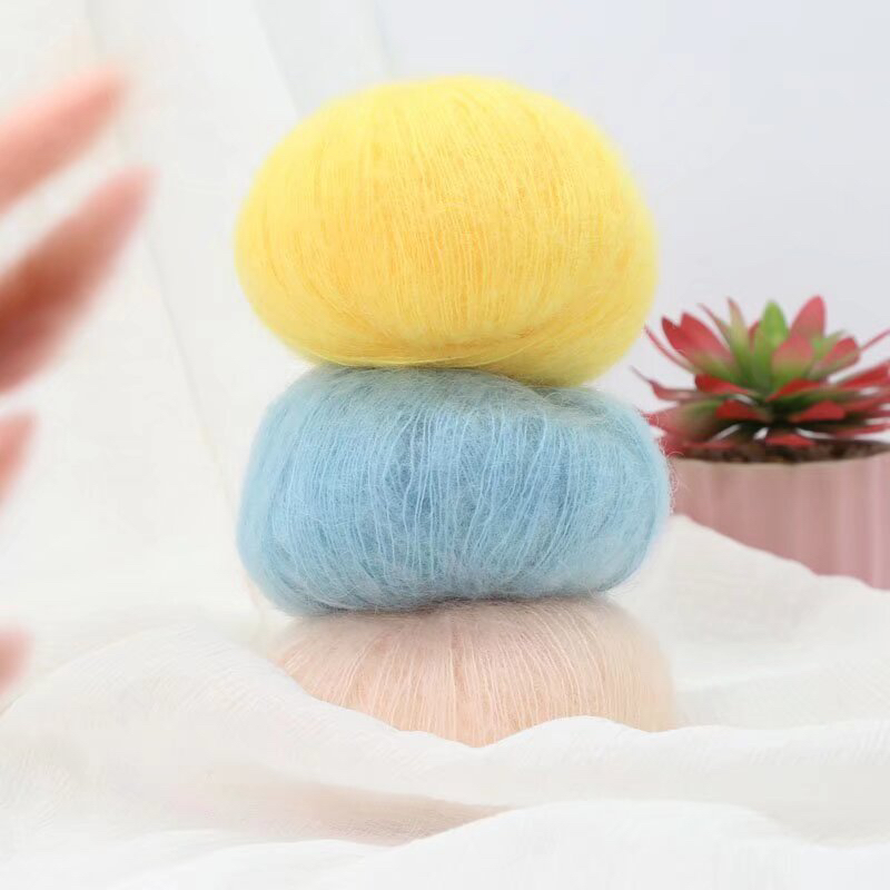 南非幼马海毛一团25克，，[两团起发货亲]手工编织细线围巾毛衣配线