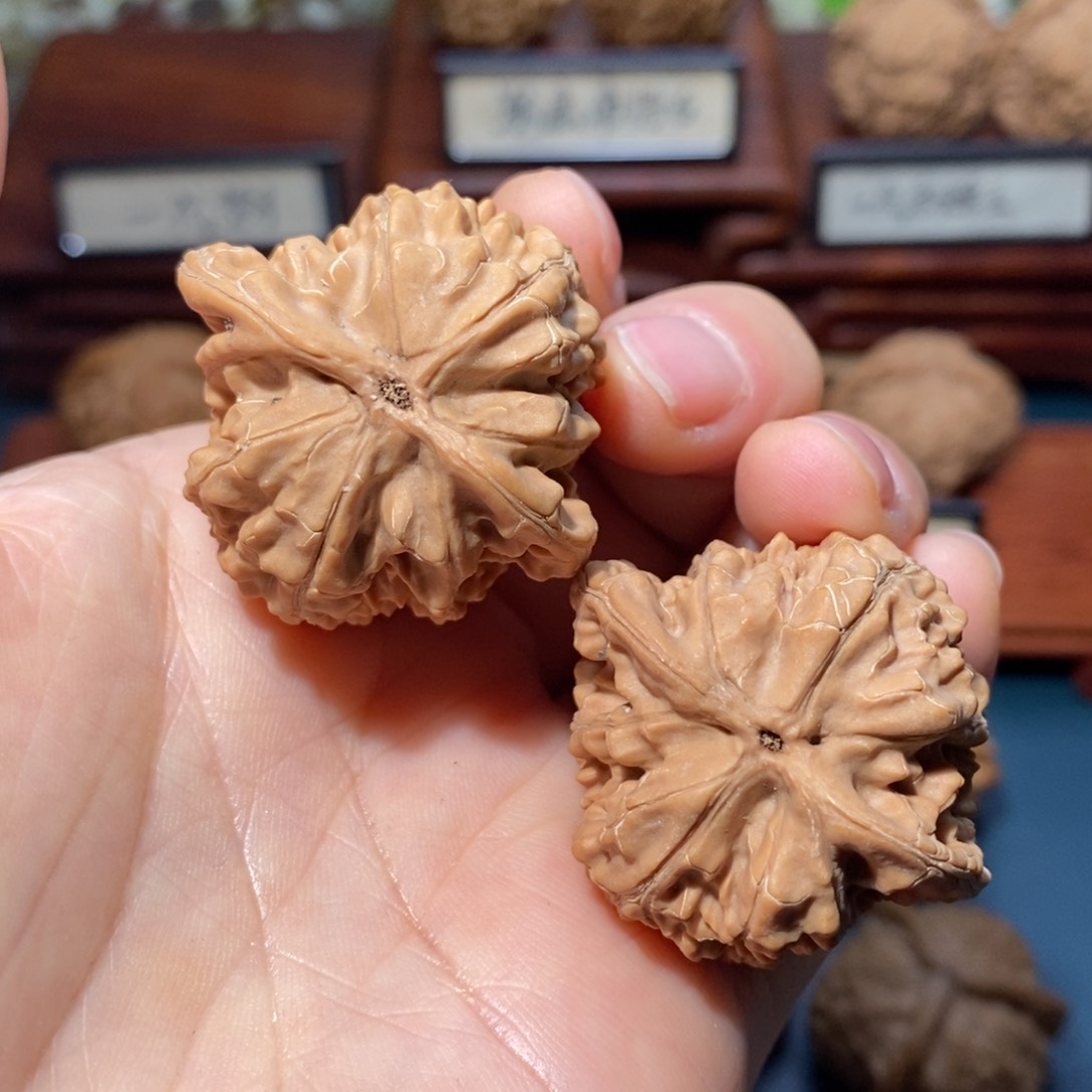 文玩核桃把件得**鱼核桃