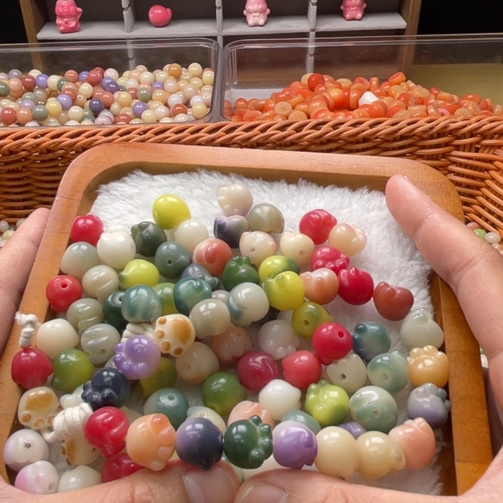 白玉菩提吊坠z12mm/20+20颗