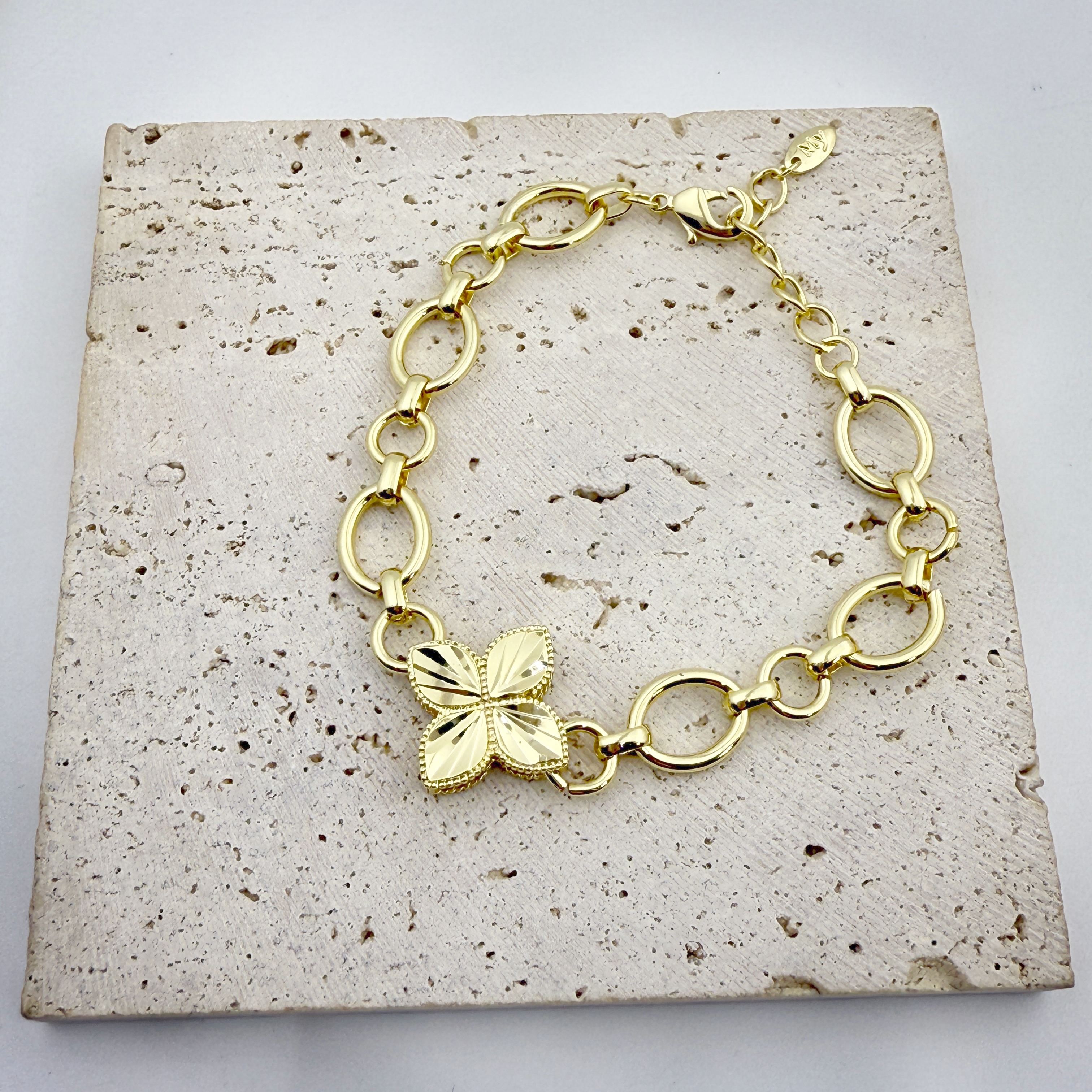 铜合金合成锆石手链 B0888-铜合金锆石手链