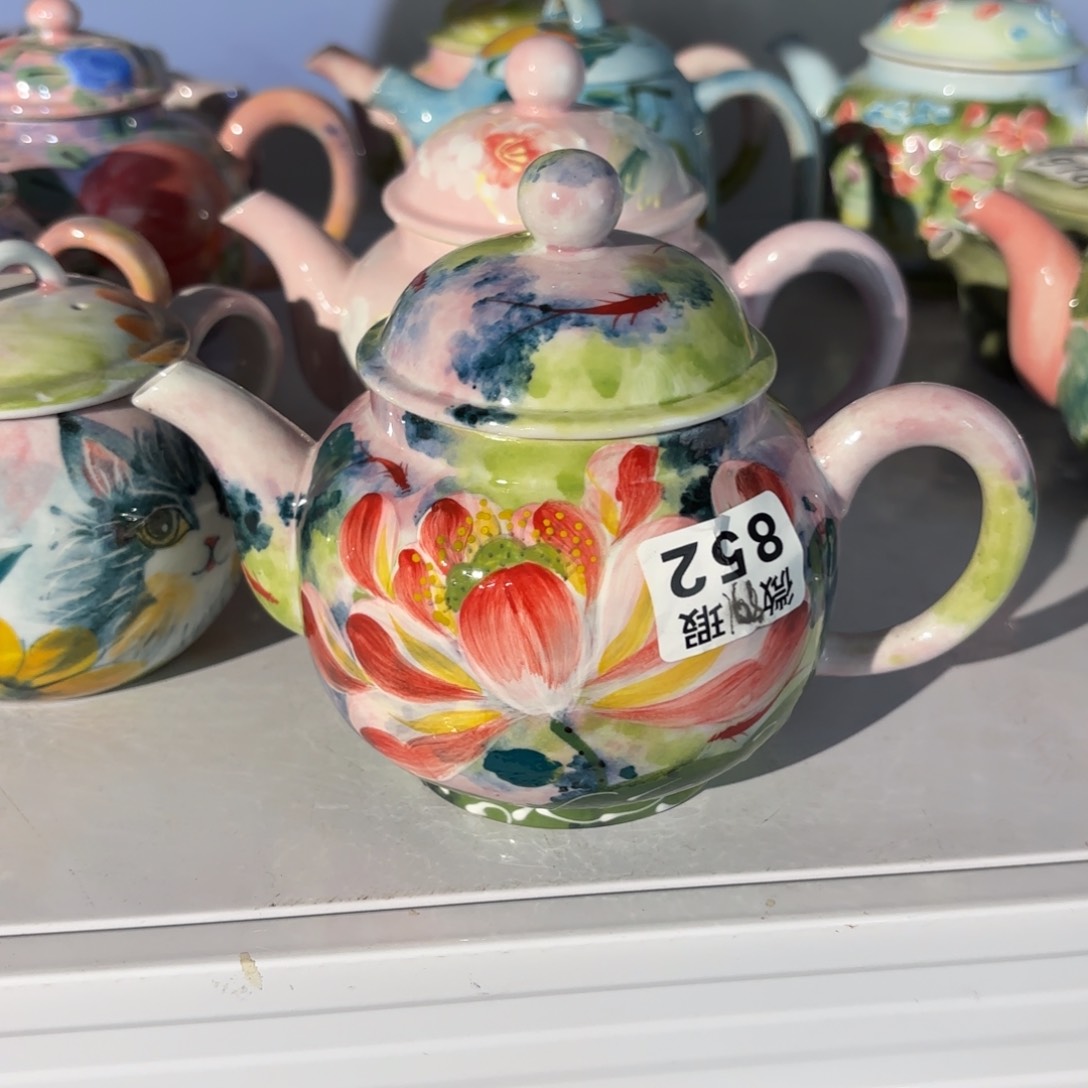 景德镇手绘高温釉下彩陶瓷茶具