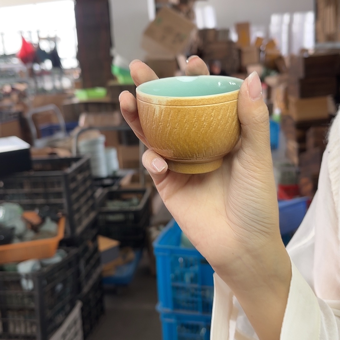 龙泉云间青瓷小米茶器