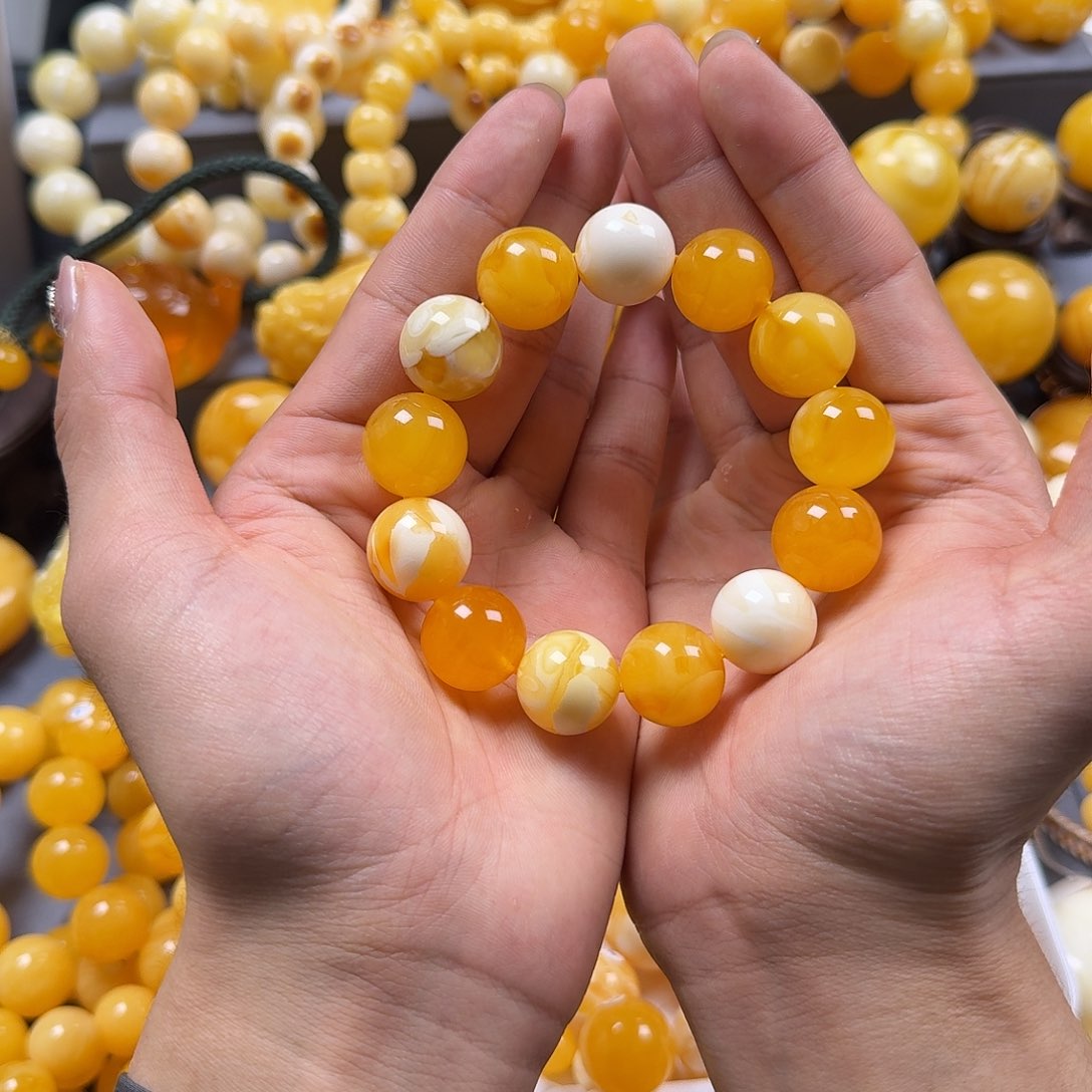 琥珀珠宝奇石未镶嵌17mm