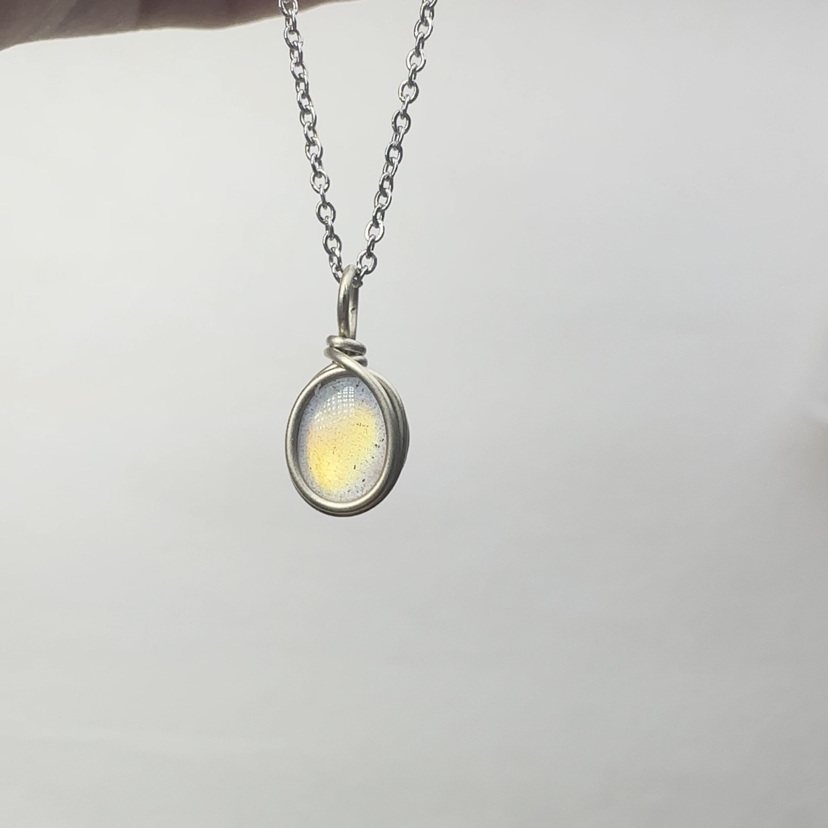 钛钢项链 手工制作小灯泡项链不掉色可碰水（以直播间选款为准）