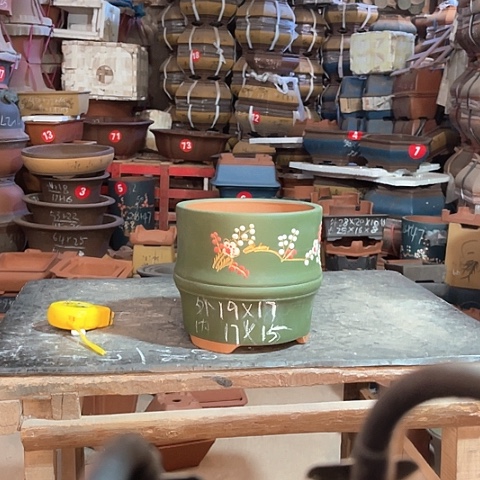 紫砂花盆斗盆一个