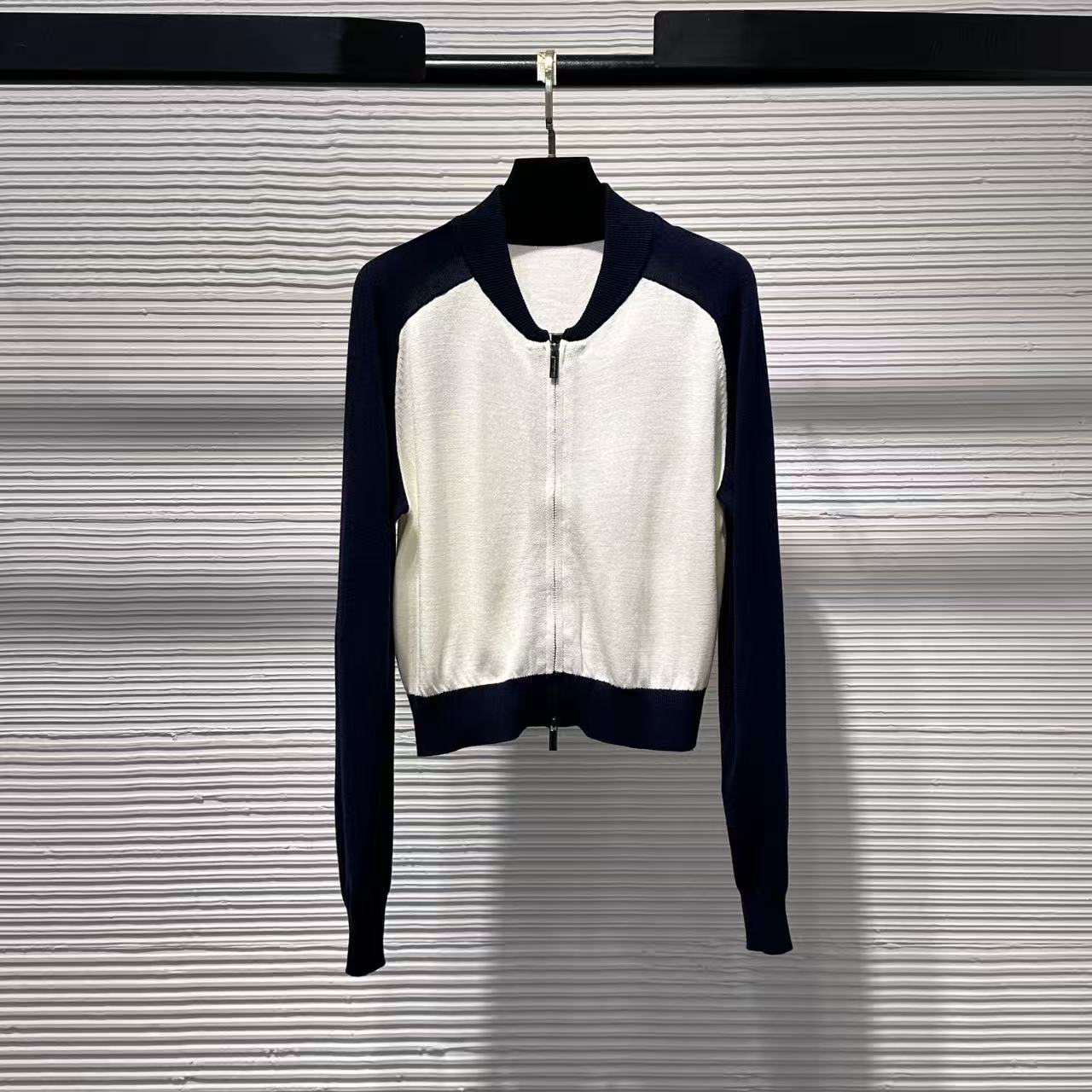 【Da Yang】25拼接NS白色撞色百毛针织B187