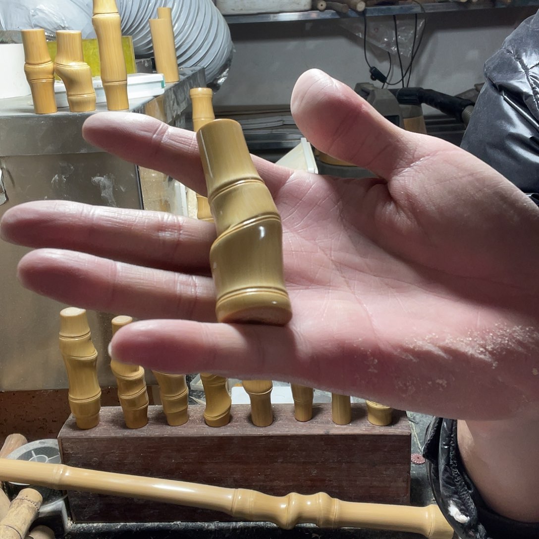 竹喜*实心玉竹精品手把