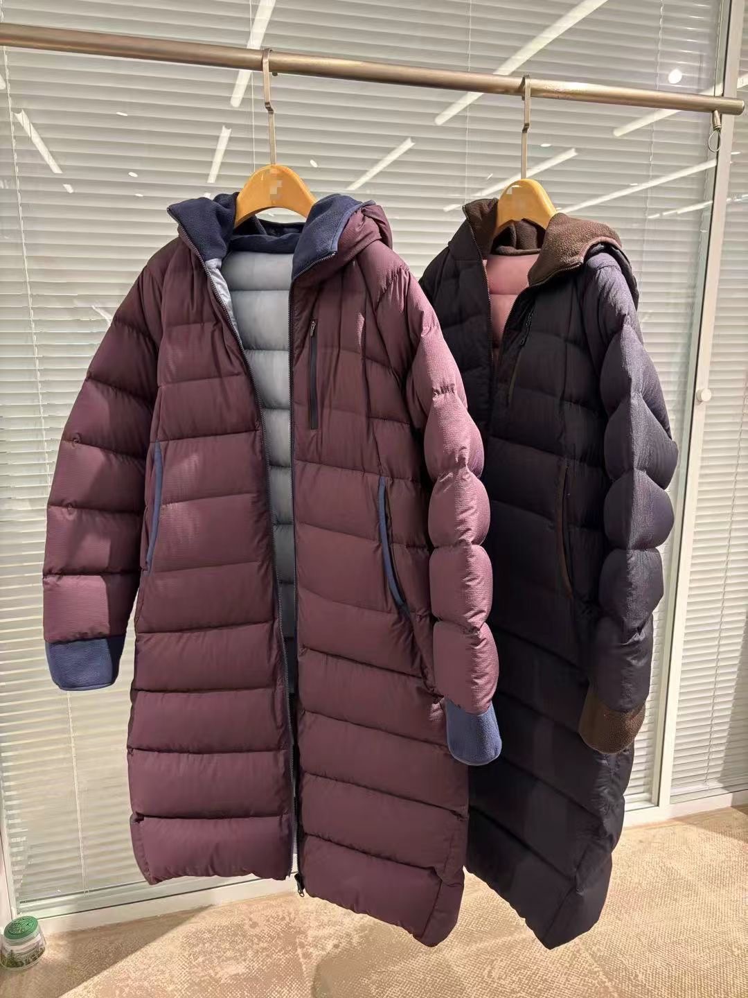 双面穿三防面料长款白鹅绒轻盈保暖YRF-61116（价格已开）