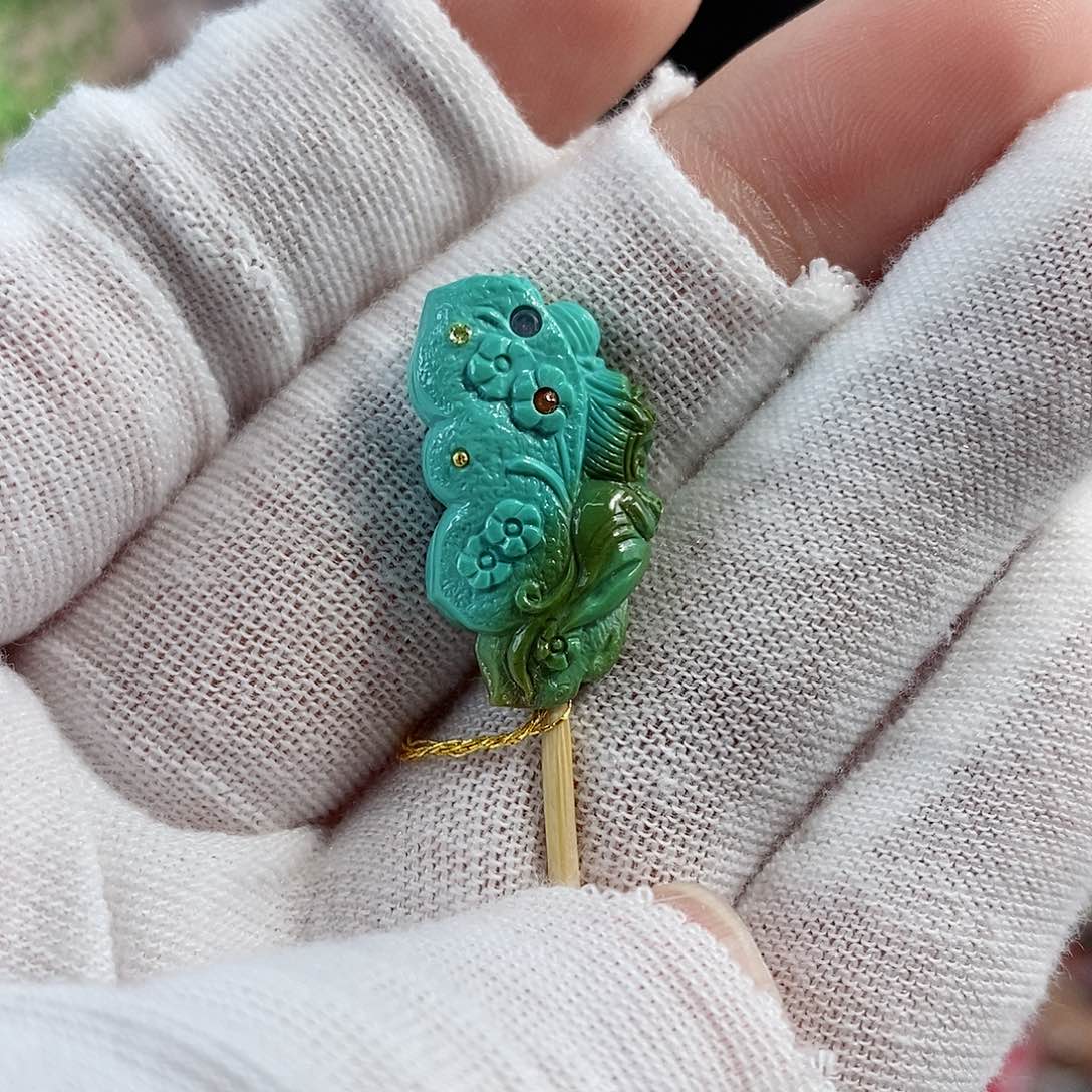 绿松石珠宝奇石未镶嵌