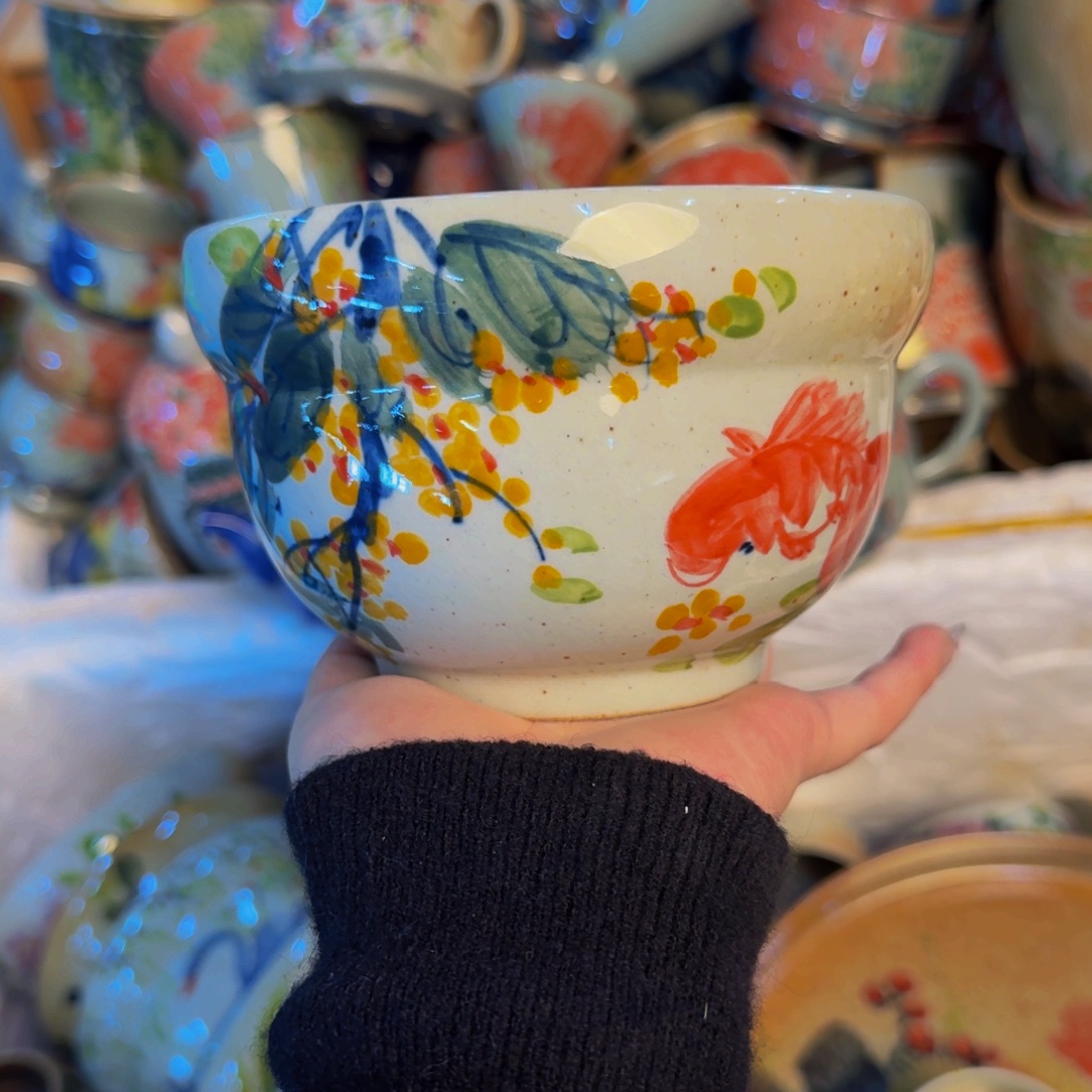 瓷片景德镇陶瓷手工手绘