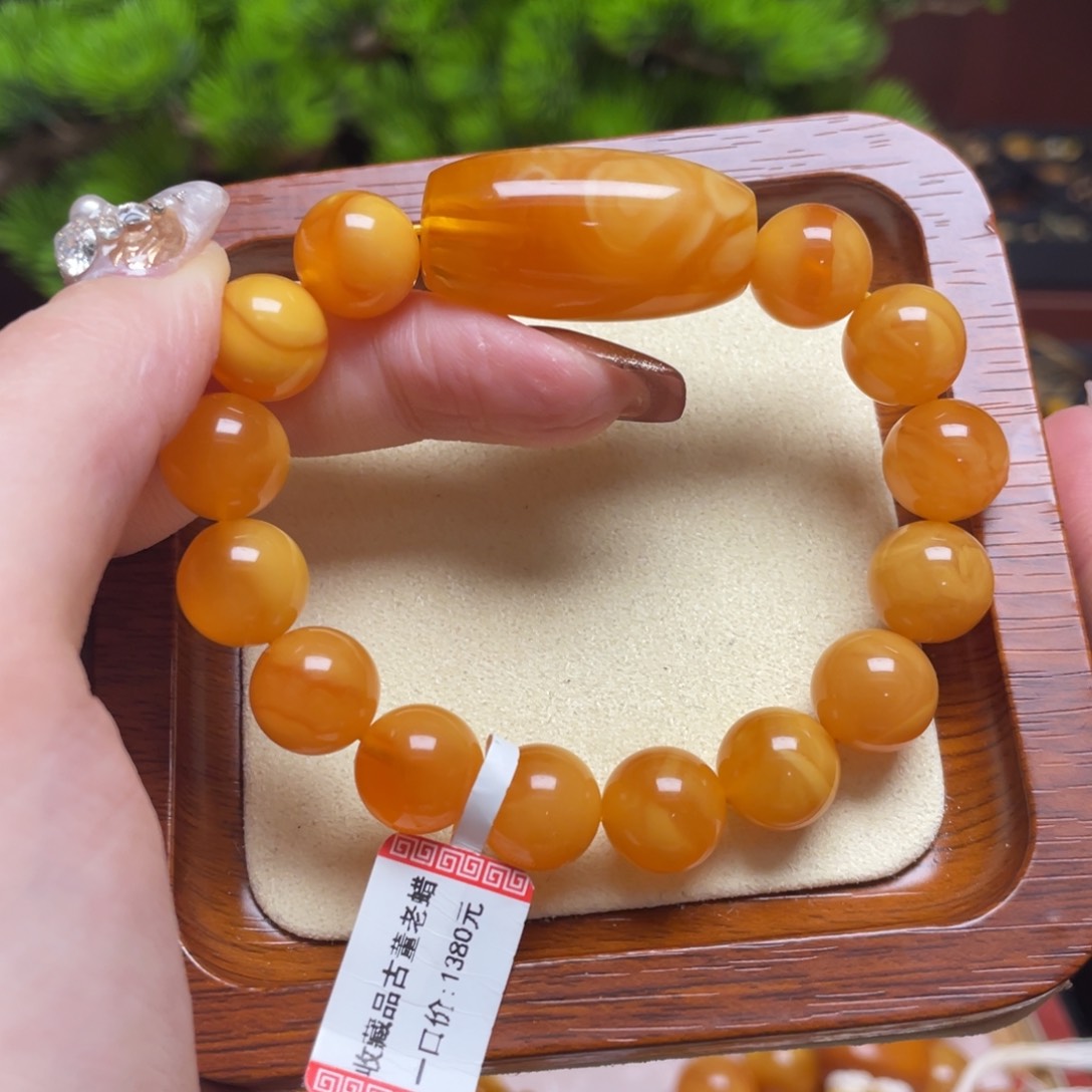 蜜蜡手链未镶嵌手串