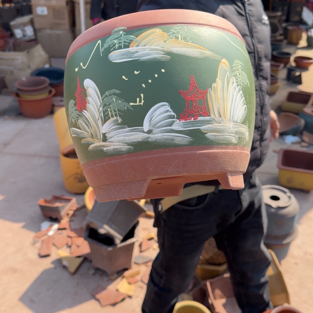 紫砂花盆瑕疵和瑕疵都