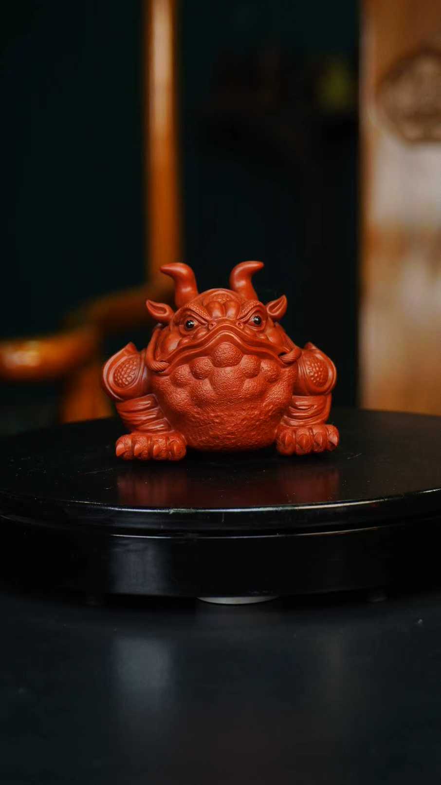 牛蟾 宜兴紫砂茶宠