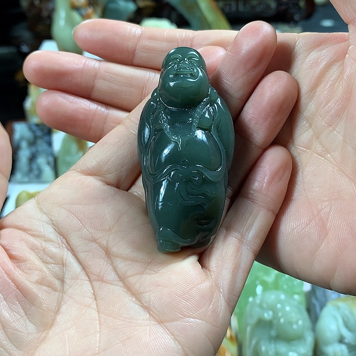 和田玉（糖玉）手把件未镶嵌d****黄