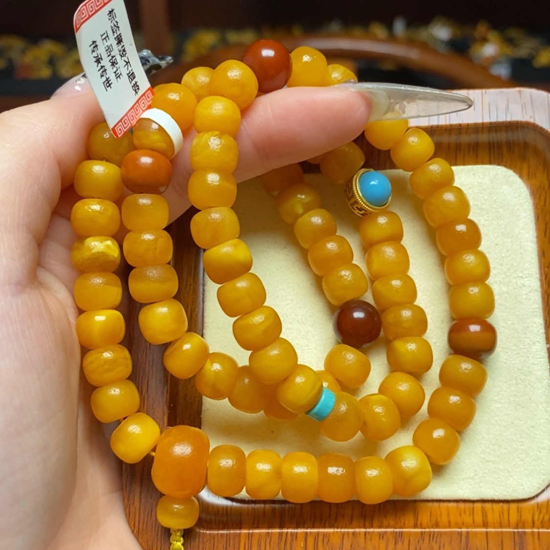 【闪购商品】蜜蜡手链未镶嵌手串