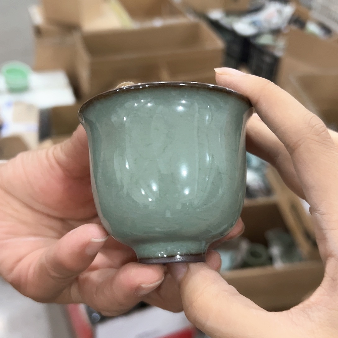 龙泉云间青瓷小米茶器
