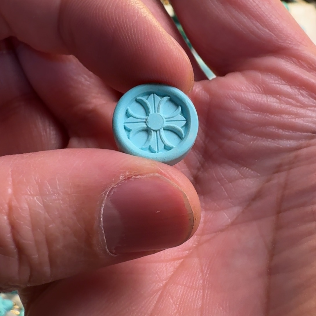 绿松石颈饰未镶嵌七*饼14.5mm