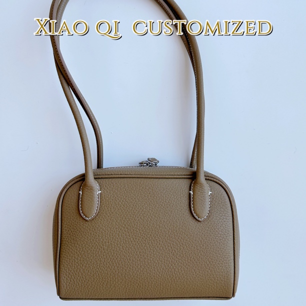 Xiao Qi头层牛皮2025女新款腋下小方包时尚单肩真皮女包手提韩版