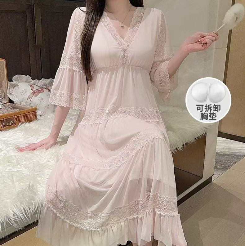 1.睡衣甜美公主风冬季宽松韩版