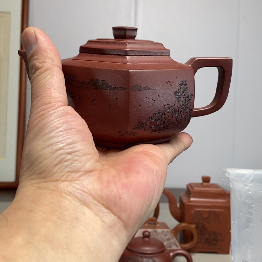 紫砂茶壶f****r原矿泥料传统工艺制作