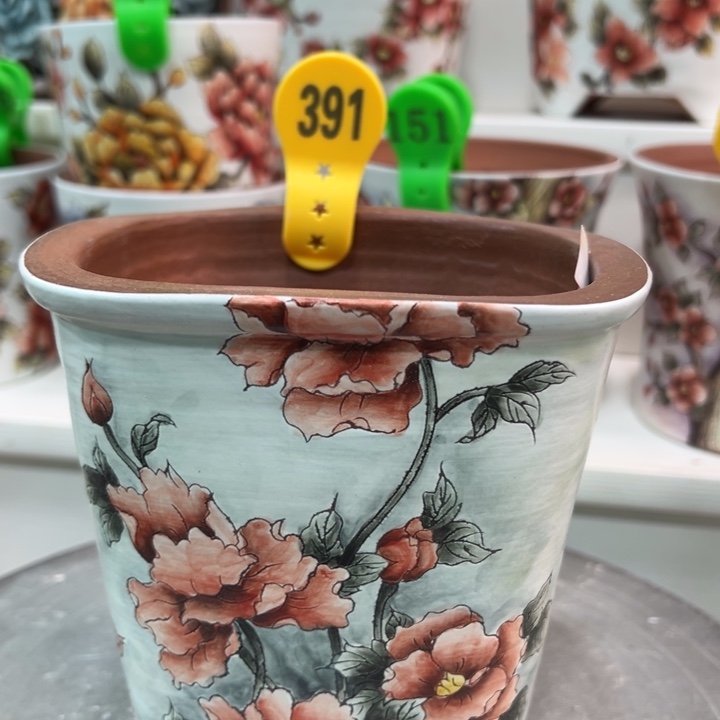 紫砂花盆水晶花盆391微瑕