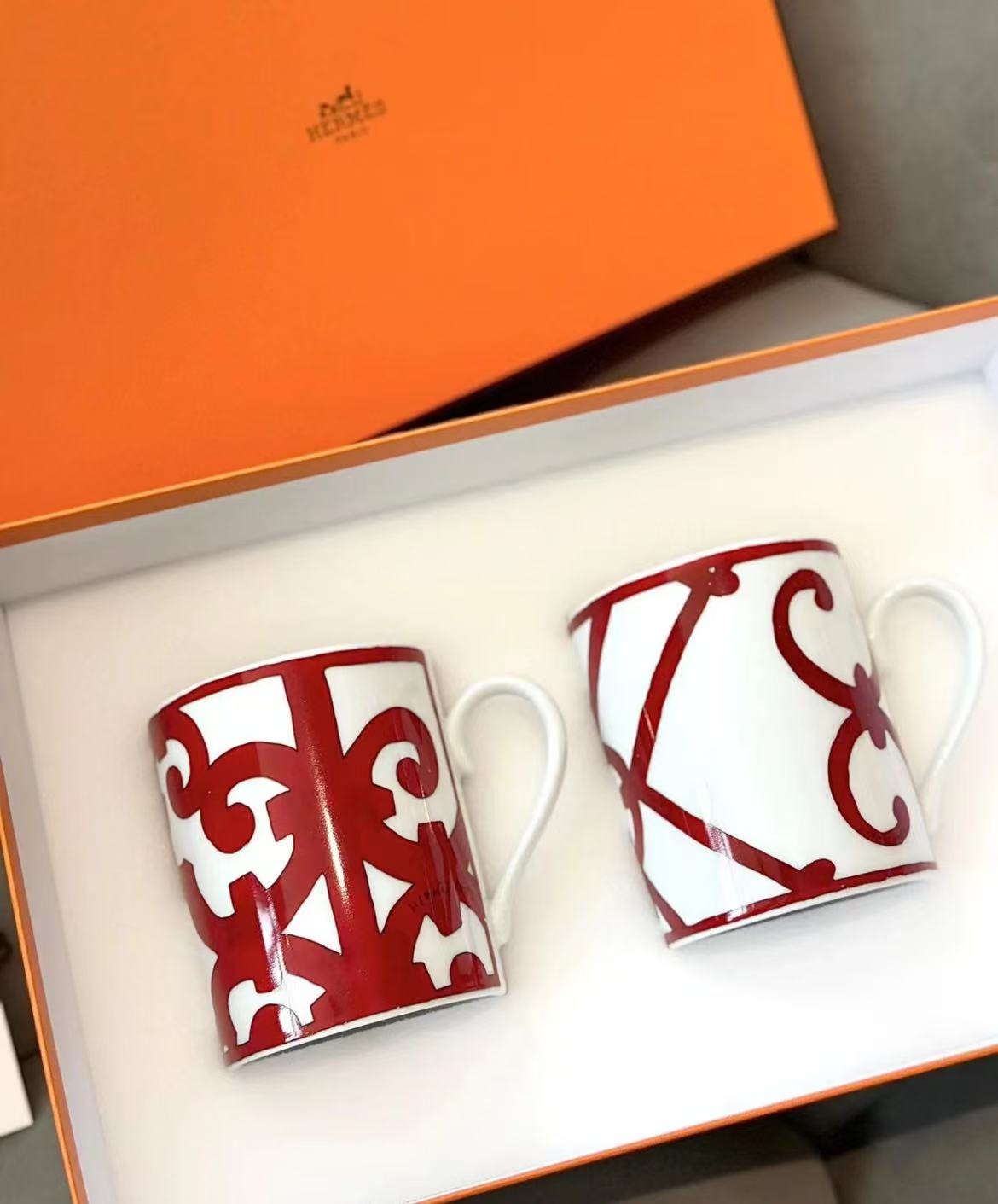 全新未使用 Hermes/爱马仕 西班牙阳台马克杯套装